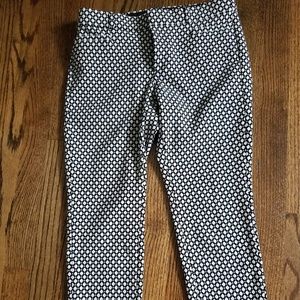 Banana Republic Sloan Crop Black Stretch OP